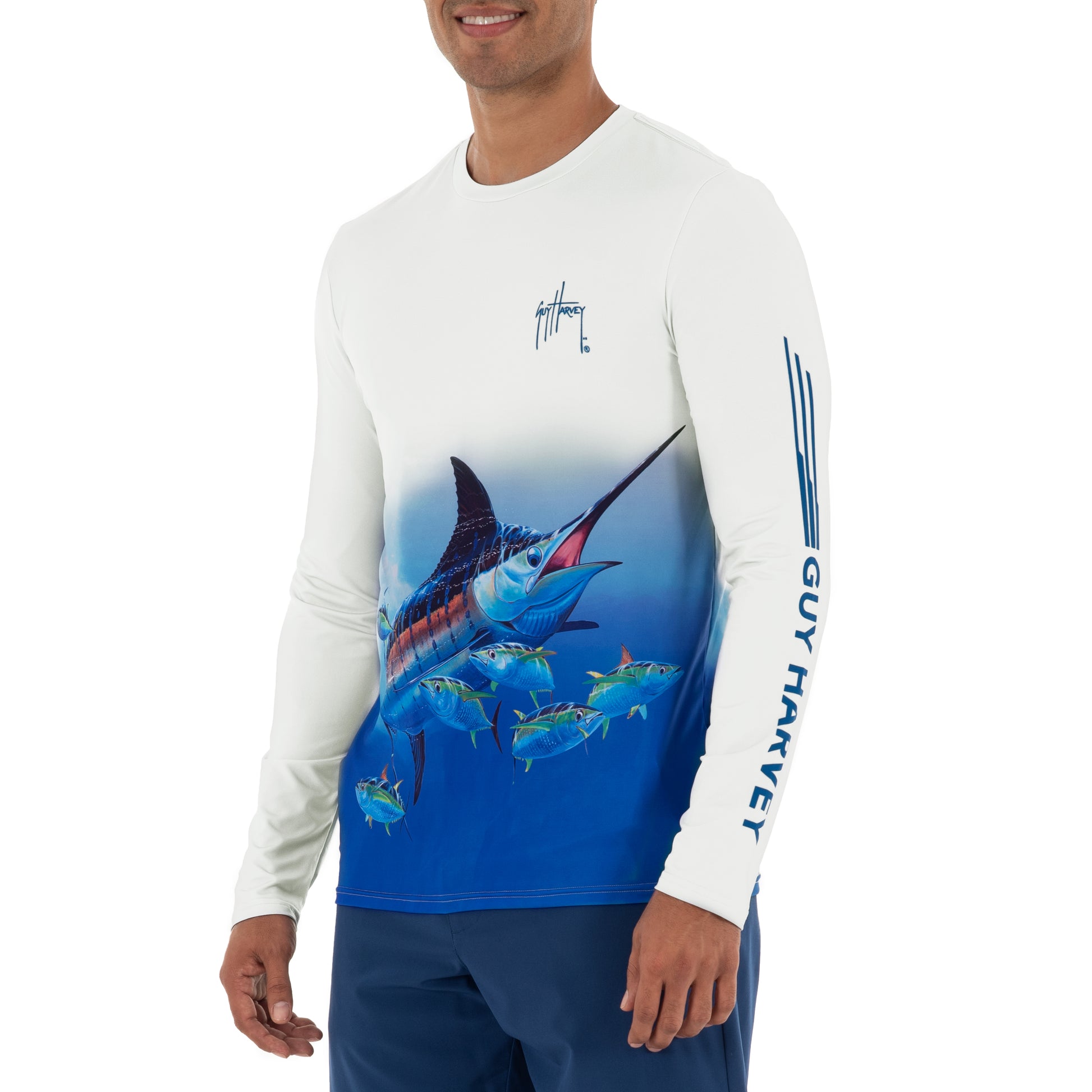 Men's Marlin and Tunas Performance Sun Protection Top View 7