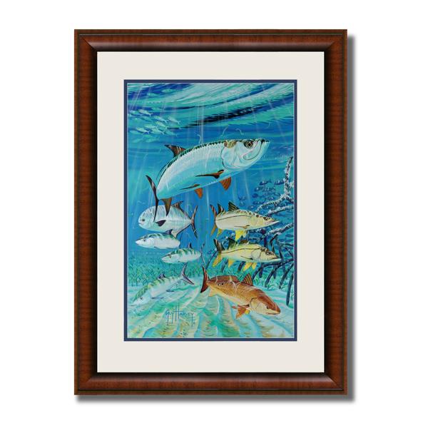 INSHORE COLLAGE II 16X13 MINI FR – Guy Harvey