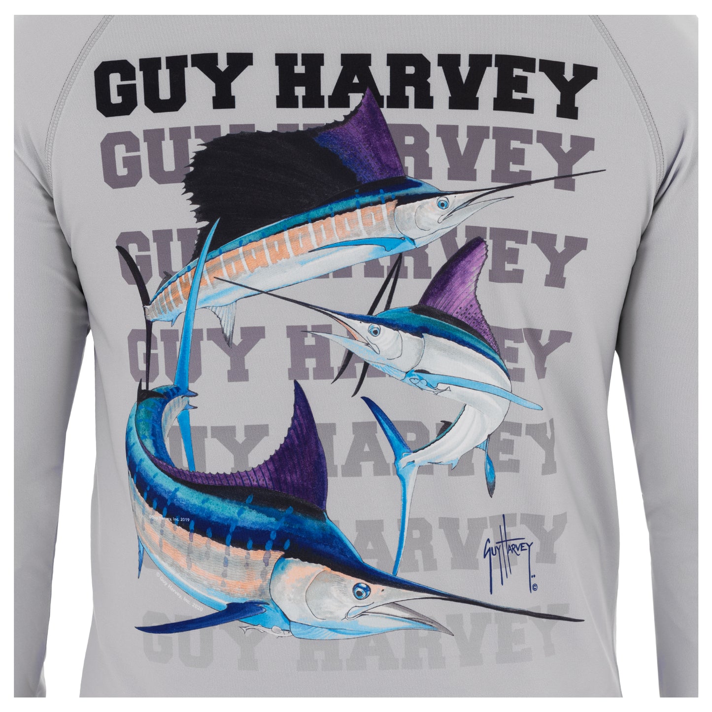 Men's Slam Down Raglan Performance Fishing Sun Protection Shirt – Guy Harvey