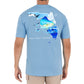 Men's Florida Mahi Short Sleeve Pocket Blue T-Shirt View 1