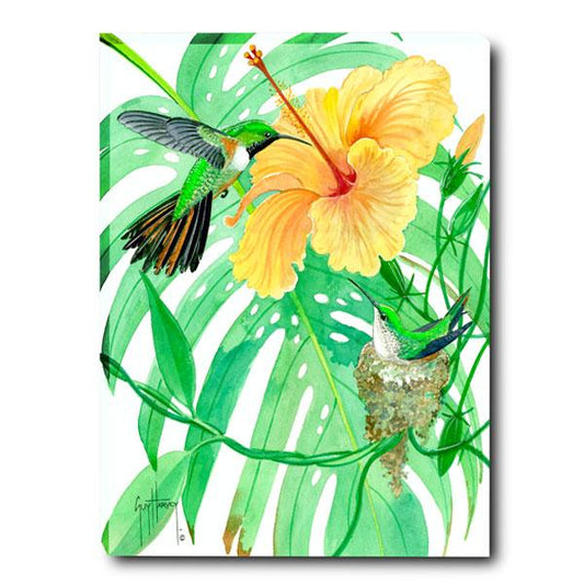 YELLOW HIBISCUS SMALL CANVAS ART View 1