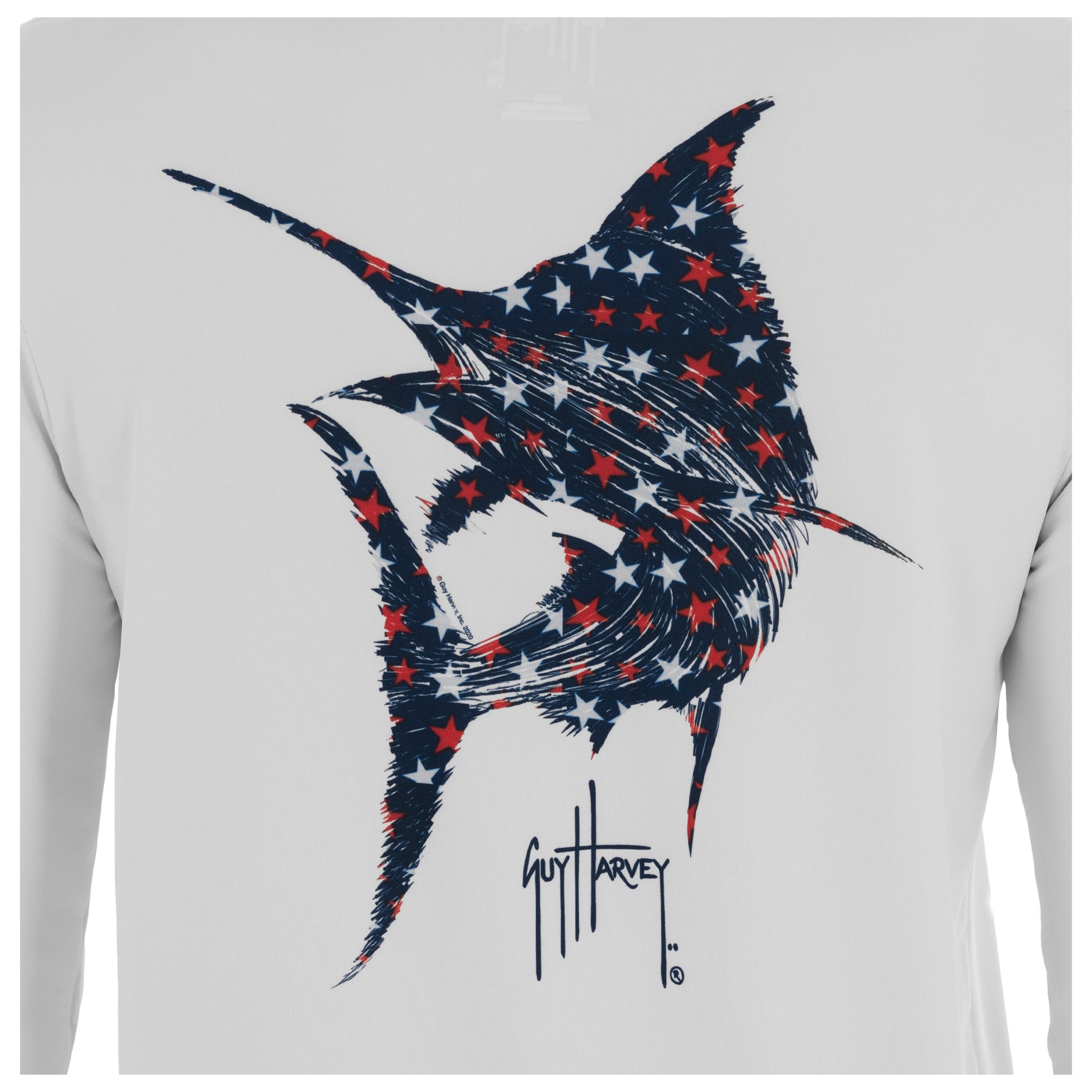 Men's Scribble Marlin Performance Fishing Shirt View 1