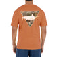 Men's Jumping Marlin II Realtree Orange Short Sleeve Pocket T-Shirt View 1