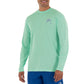 Men's Core Grand Slam Long Sleeve Green T-Shirt View 2