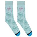 Blue Octopus Socks View 1