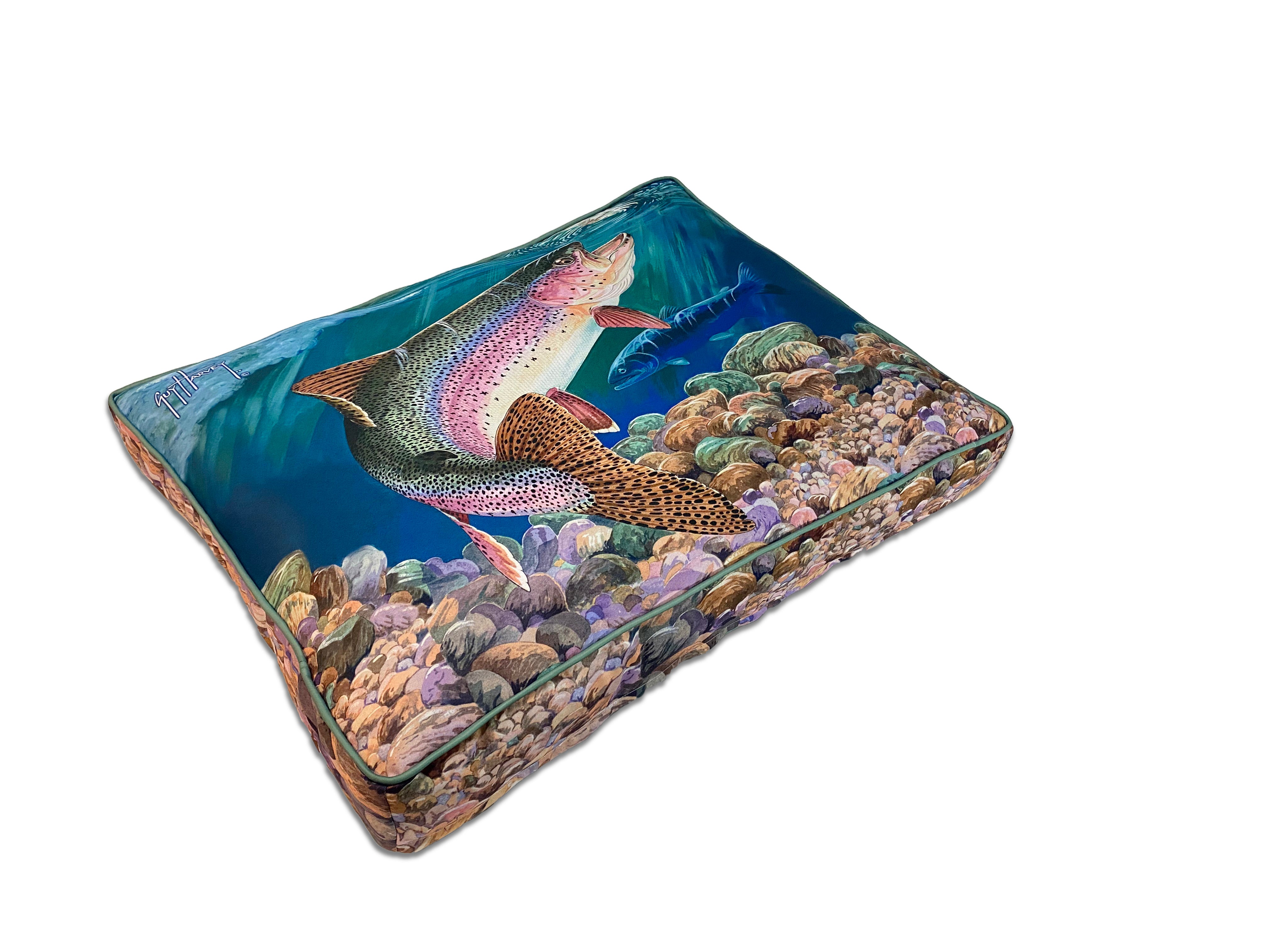 Trout Guy Harvey Pet Bed View 1