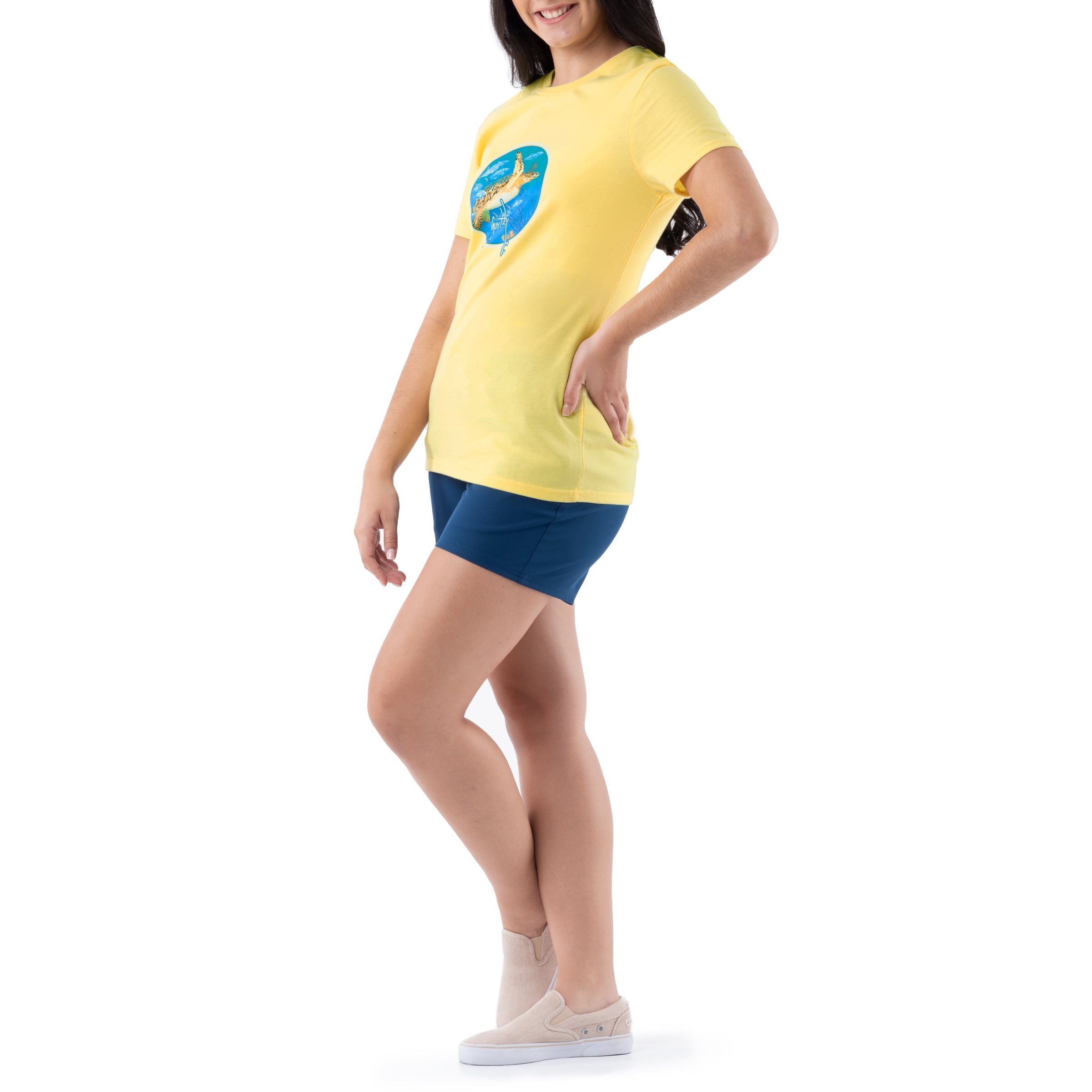 Ladies Turtle Reef Short Sleeve T-Shirt View 5