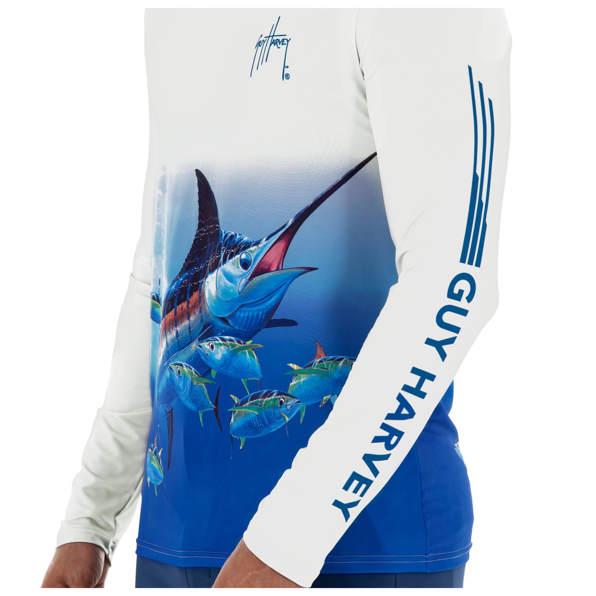 Fully Customizable Fishing Shirt Sun Shirt UPF Performance Marlin