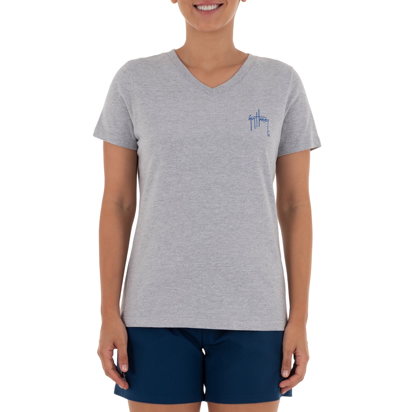 Ladies Flamingo Short Sleeve Grey T-Shirt View 6