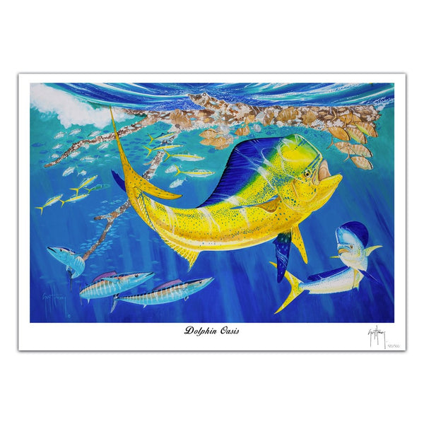 Oasis in the blue 2025 signed print guy harvey