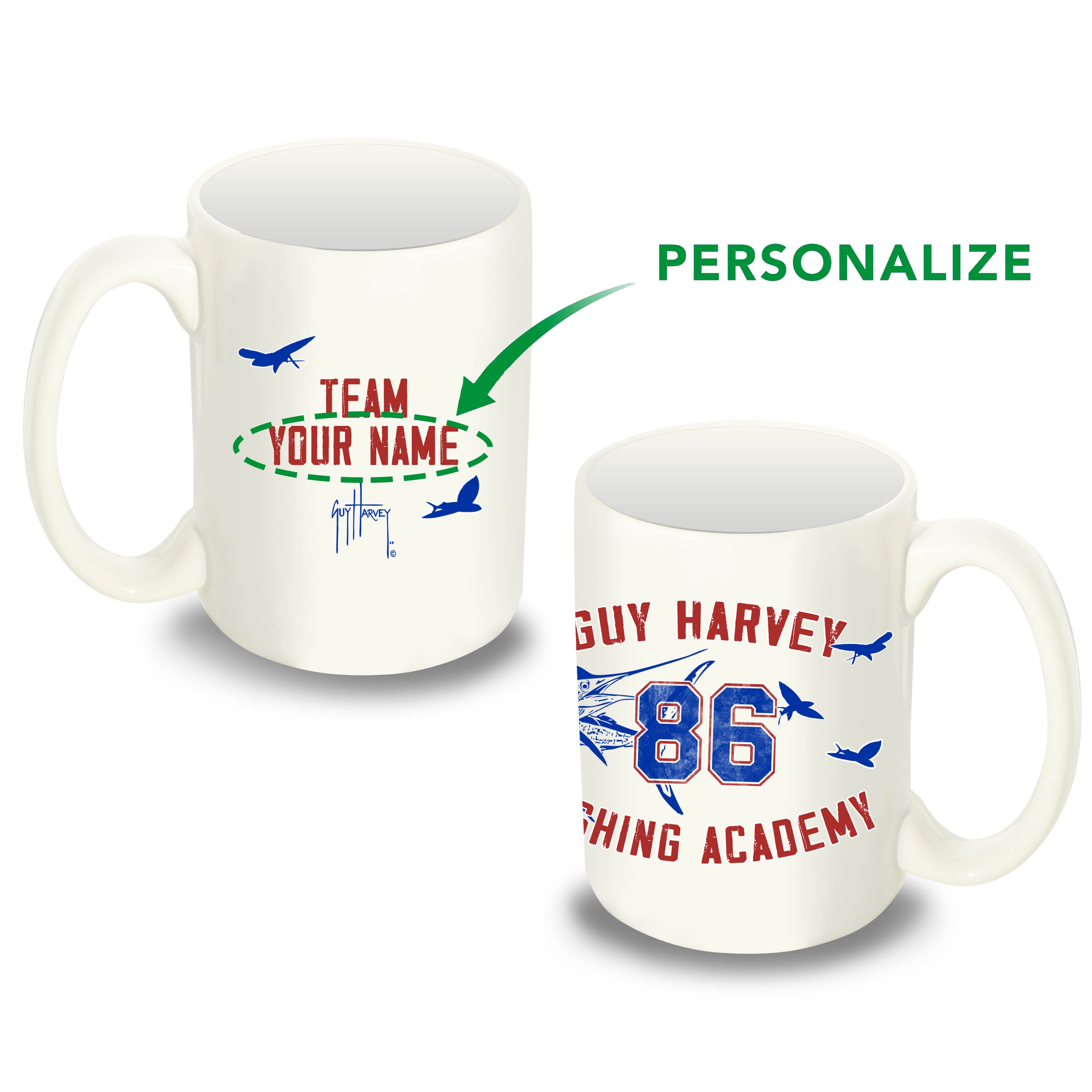 Custom GH Fishing Academy Coffee Mug View 1