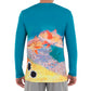 Men's Red Fish Performance Sun Protection Top View 7