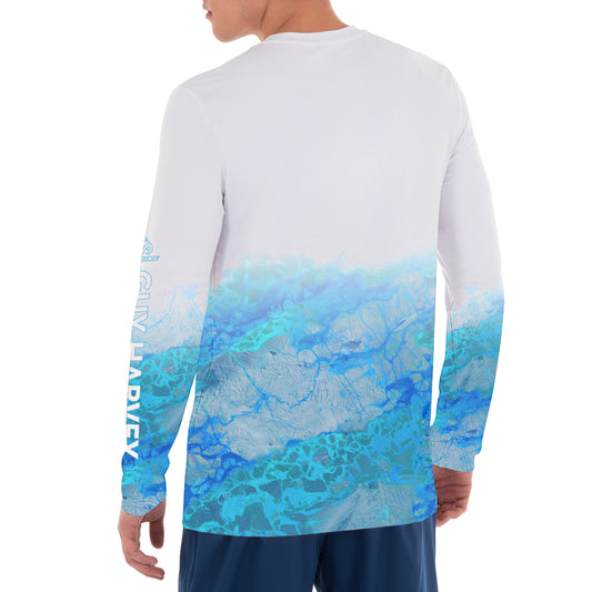 Men's Filtered Light Marlin Realtree Long Sleeve Performance T-Shirt View 2