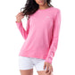 Ladies Two Sails Long Sleeve Crew Neck T-Shirt View 2