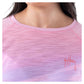 Ladies Let's Flamingle Long Sleeve Poly Rayon Slub Top