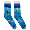 Dark Blue Dolphin Socks View 1