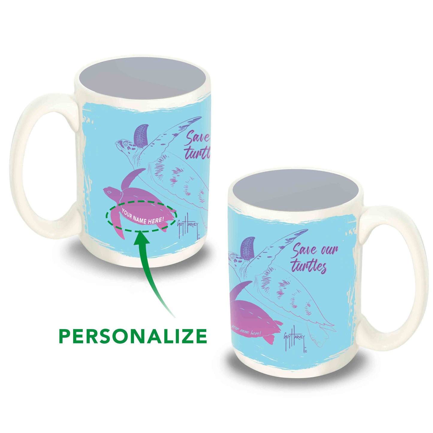Custom Save Our Turtles Coffee Mug
