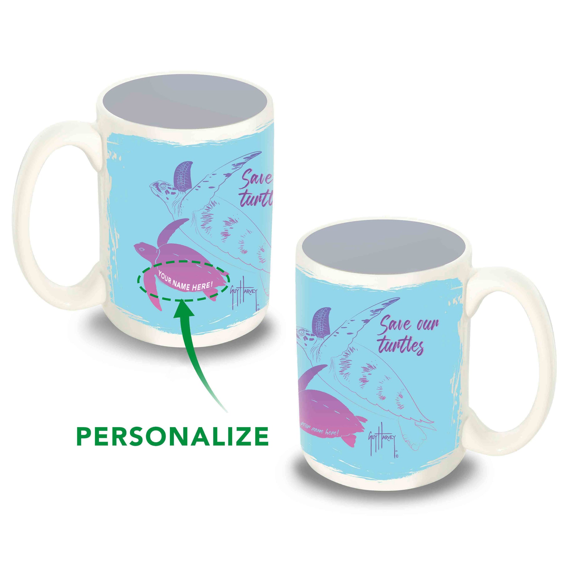 Custom Save Our Turtles Coffee Mug View 1