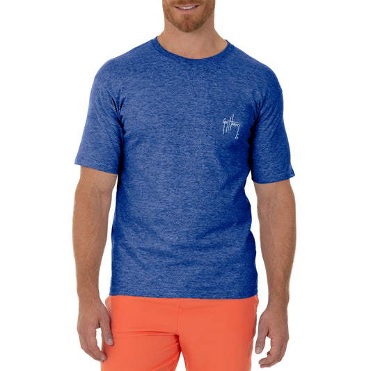 Men's Marlin Stripes Short Sleeve Pocket Royal T-Shirt