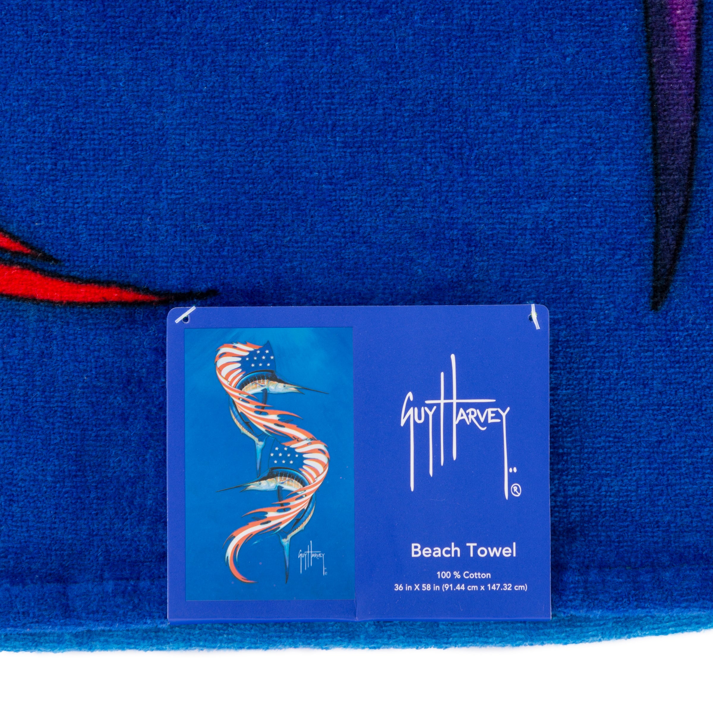 Americana Sailfish Beach Towel View 3