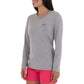 Ladies Reef And Friends Long Sleeve Grey T-Shirt View 2