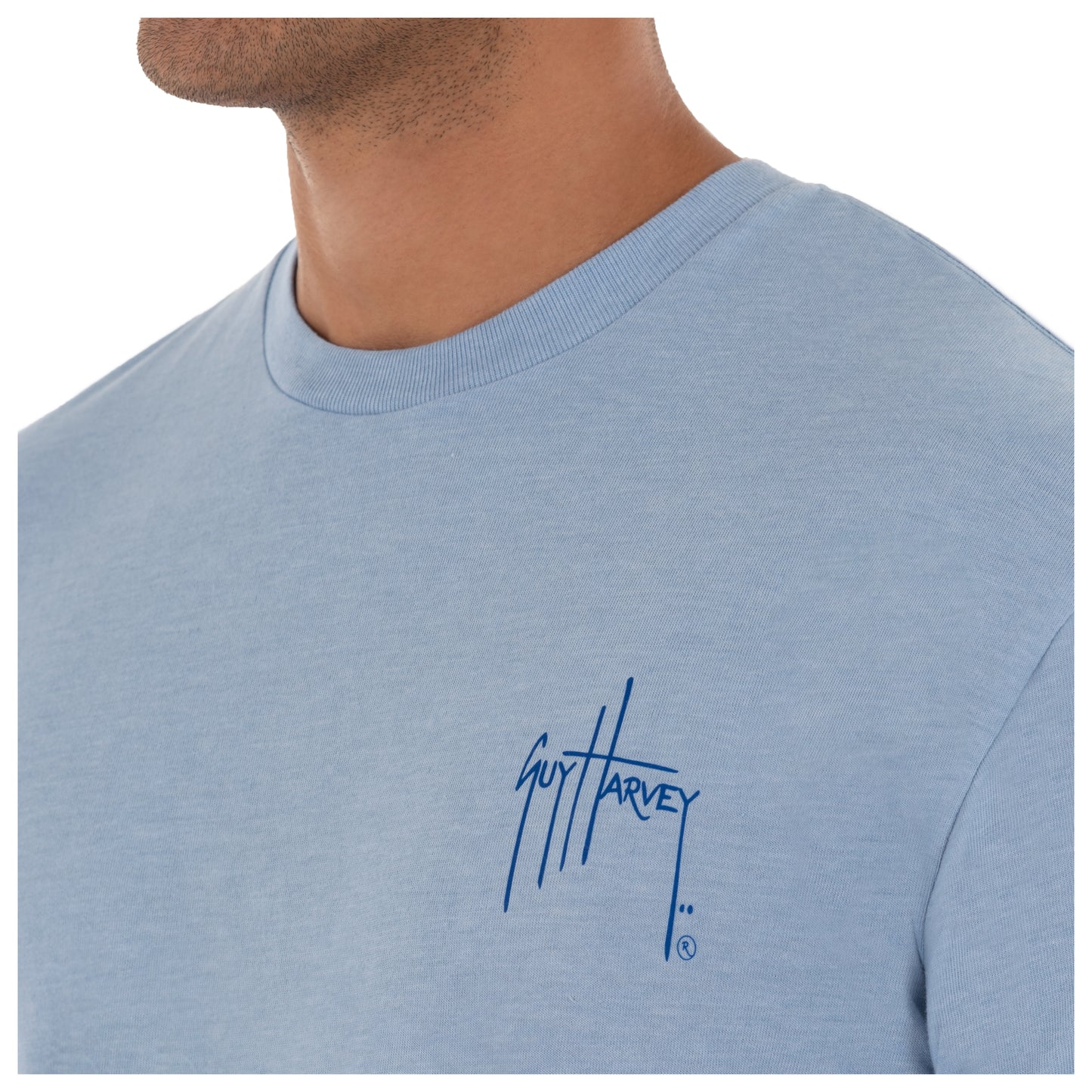 Men's Coastal Redfish Short Sleeve Blue T-Shirt