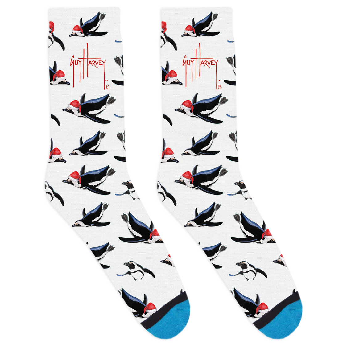 Holiday Penguins Socks View 1