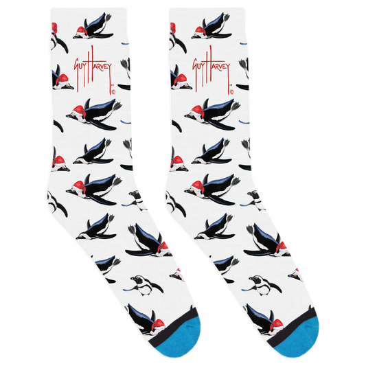 Holiday Penguins Socks View 1
