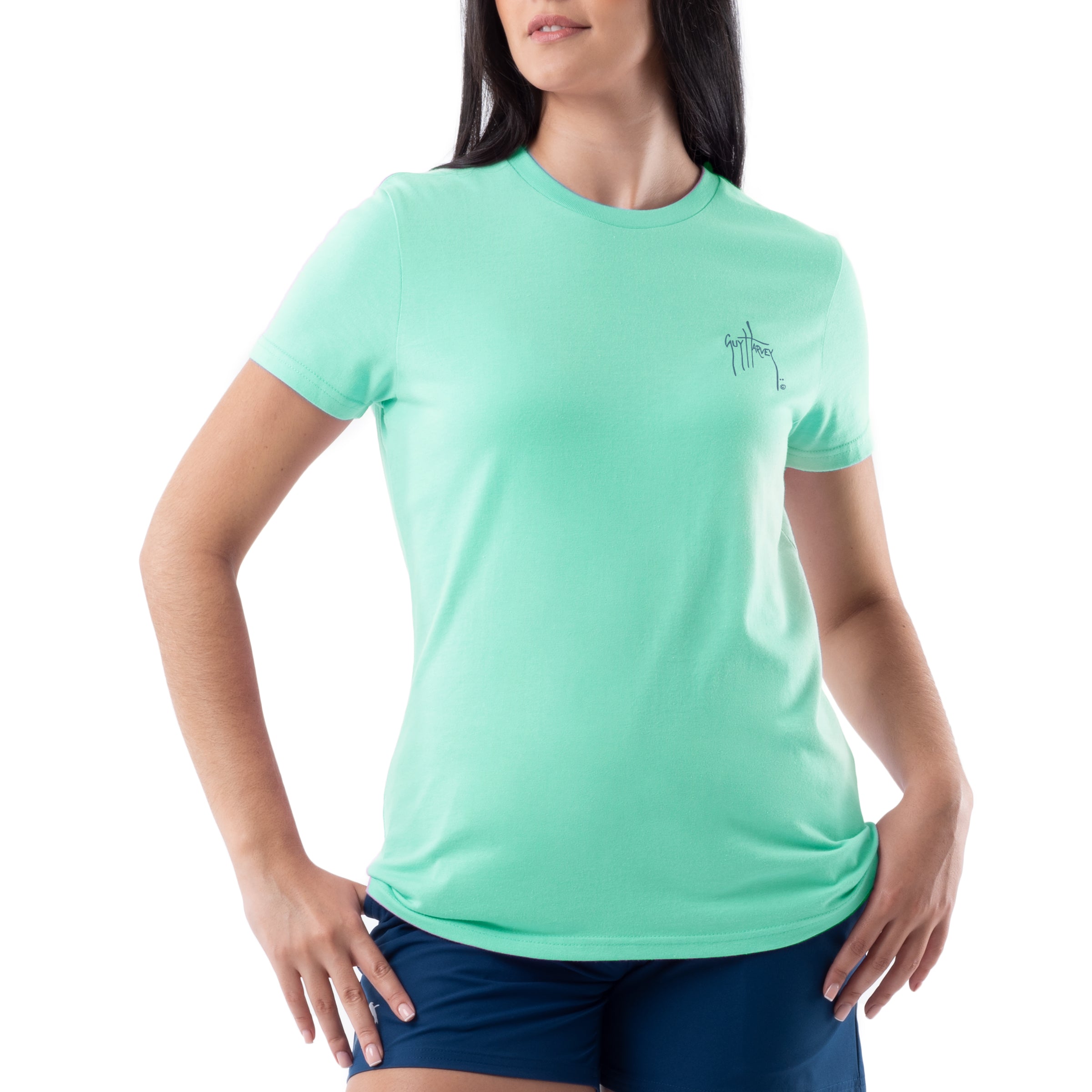 Ladies Mahi Magic Short Sleeve Crew Neck T-Shirt View 2