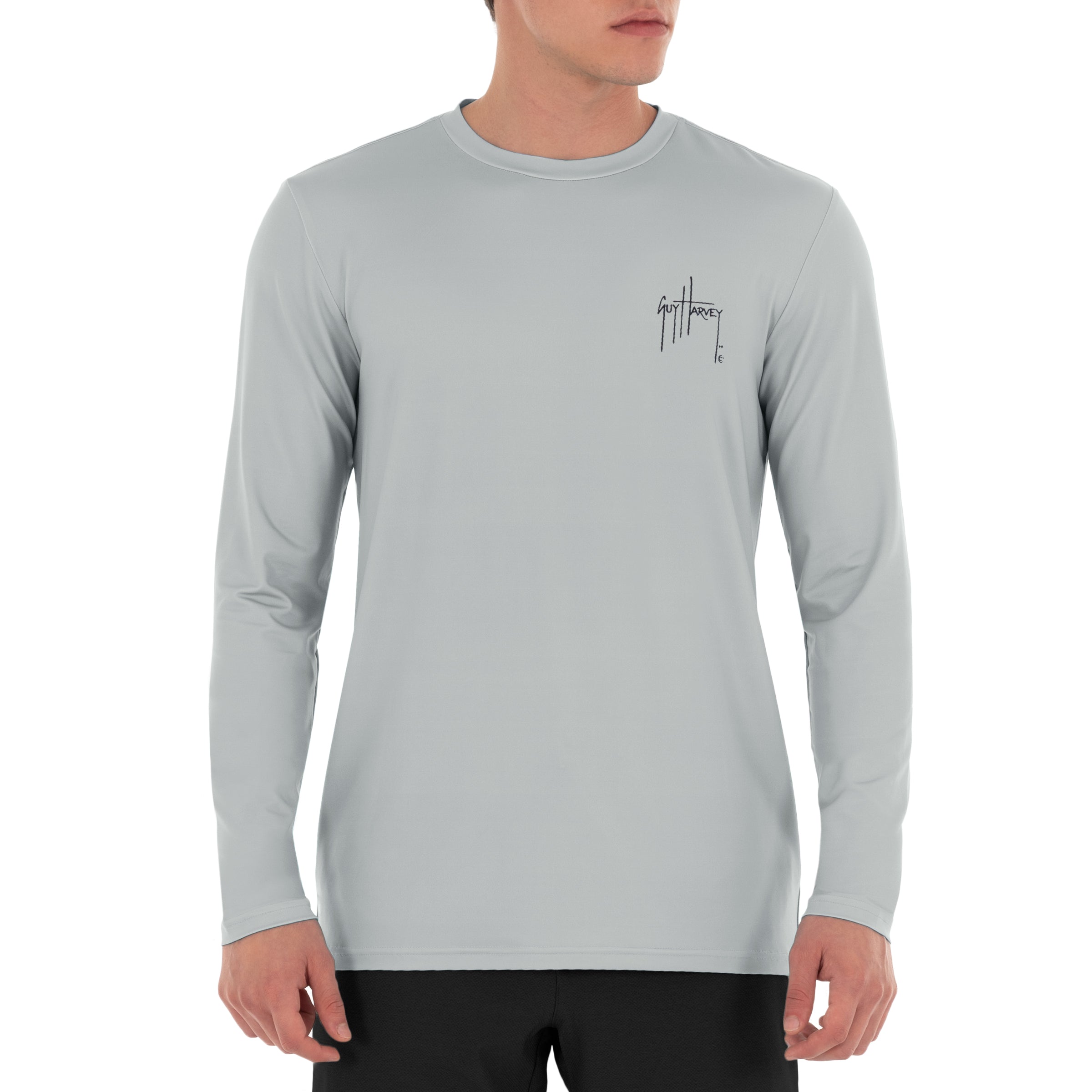 Men's Slam Split Sun Protection Grey Top View 2