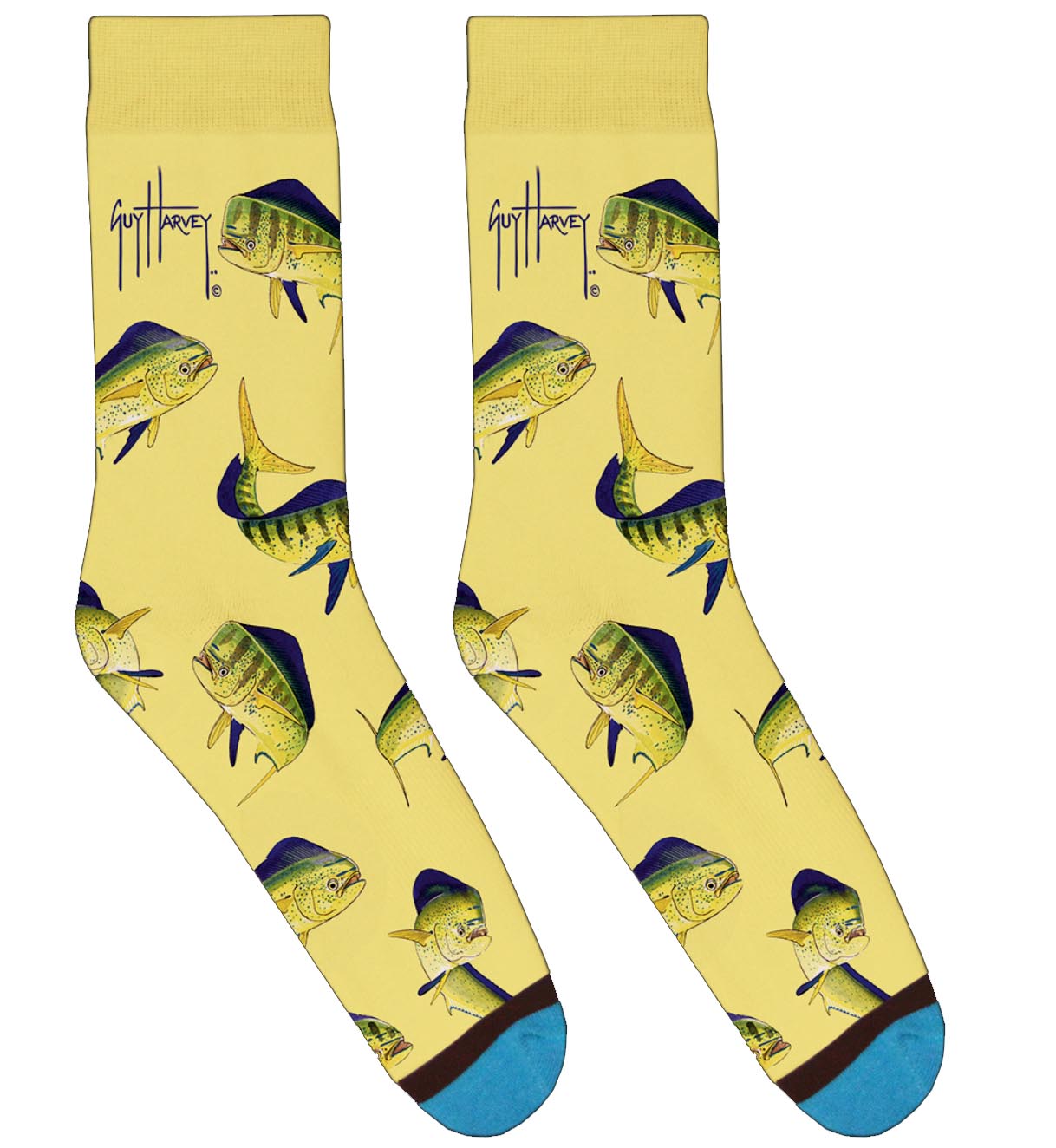 Yellow Mahi Socks View 1