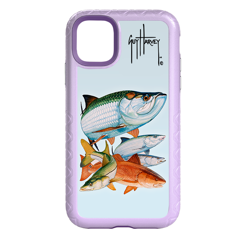 Guy Harvey | Fortitude Inshore Collage Phone Case Samsung S21+, Olive Drab Green