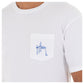 Men's GH Sunset Short Sleeve Pocket White T-Shirt