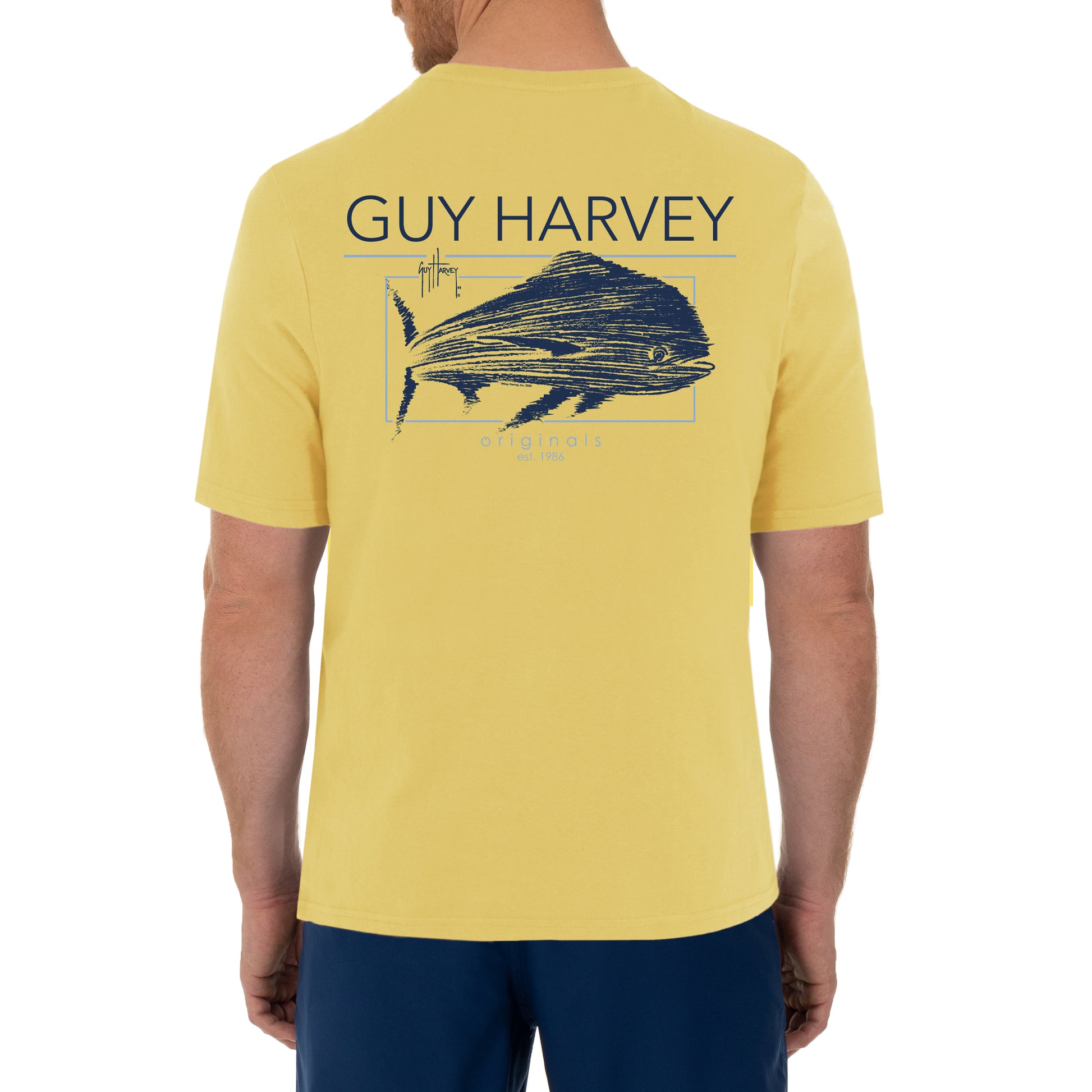 Men's Fast Mover Short Sleeve Yellow T-Shirt – Guy Harvey