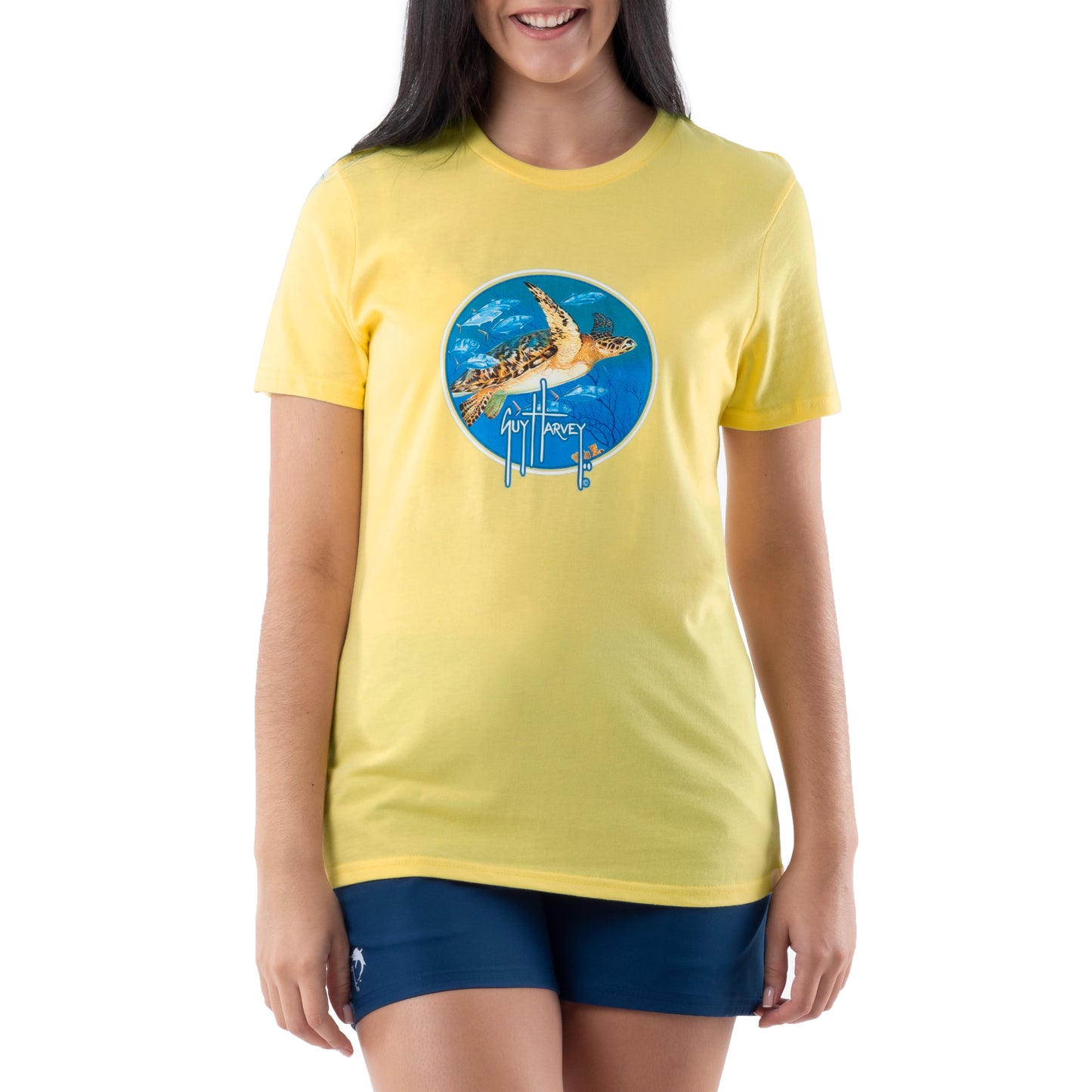 Ladies Turtle Reef Short Sleeve T-Shirt View 1