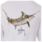 Men's Arch Realtree Long Sleeve Pocket White T-Shirt View 3