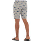 Men's 9" Performance Printed Grey Woven Short View 5