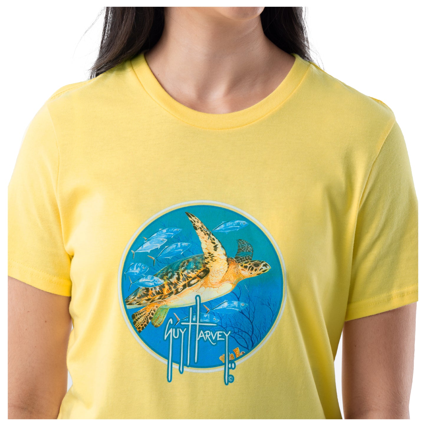Ladies Turtle Reef Short Sleeve T-Shirt View 3