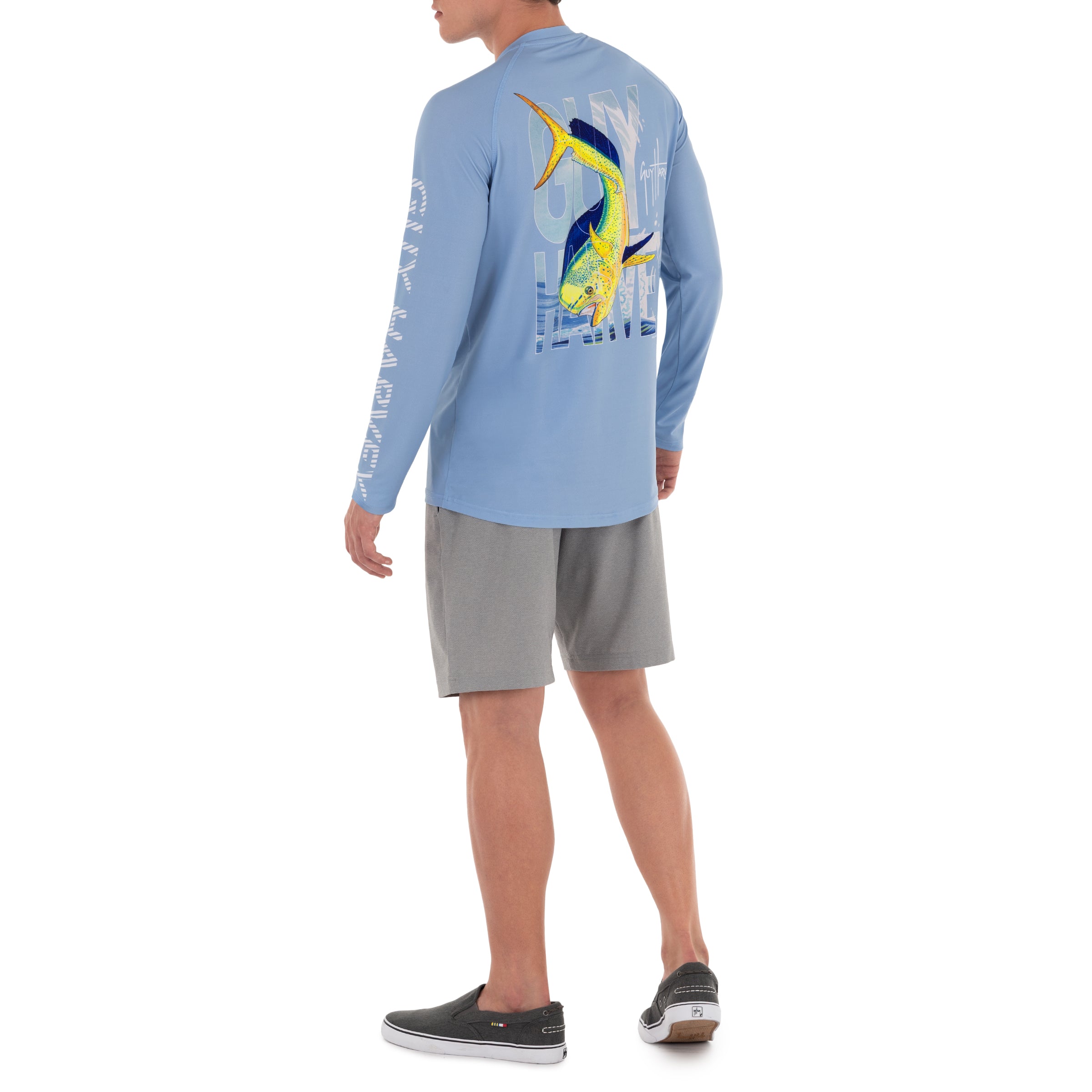 Men's Dorado Inside Flip Raglan Sleeve Sun Protection Top View 7