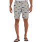 Men's 9" Performance Printed Grey Woven Short View 6