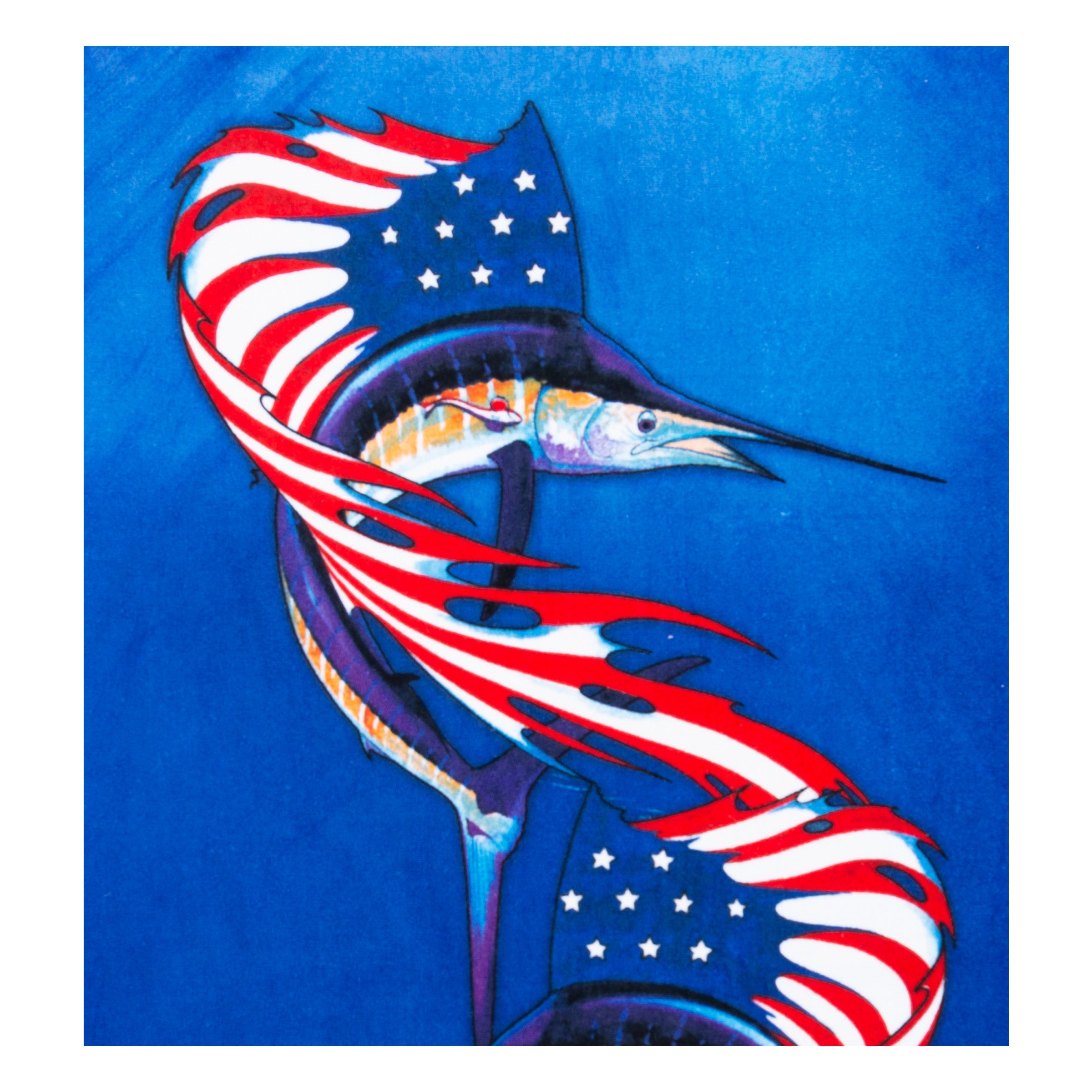 Americana Sailfish Beach Towel View 5