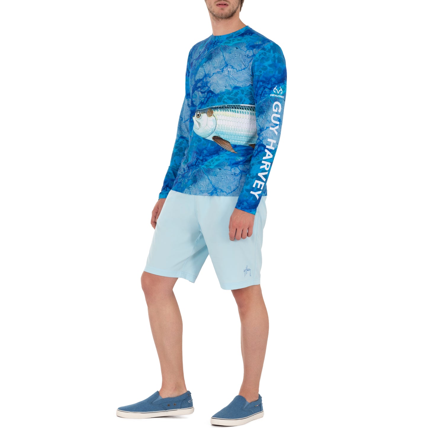 Men's Realtree Camo Tarpon Sun Protection Long Sleeve Shirt View 4