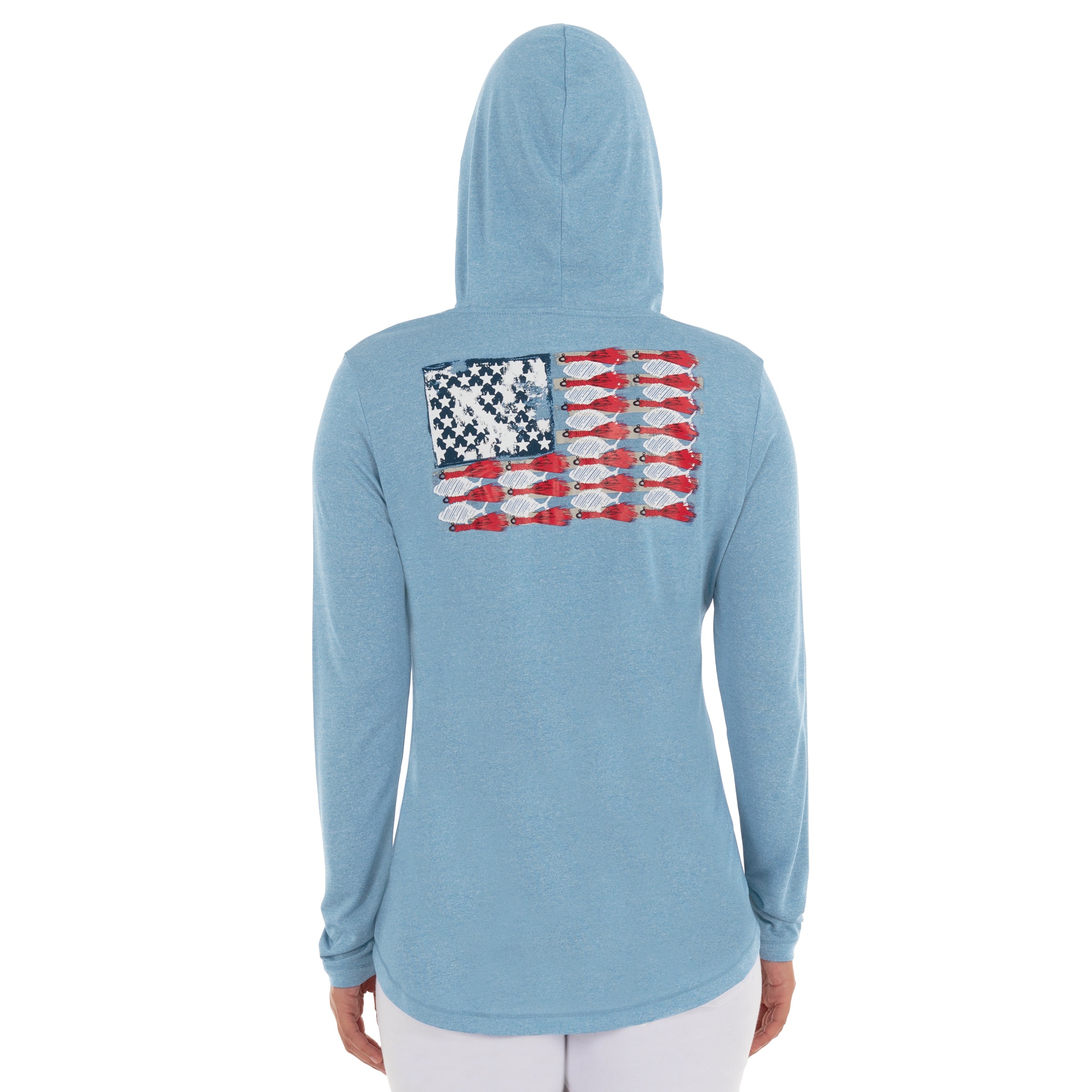 Ladies Lure America Performance Hoodie View 4