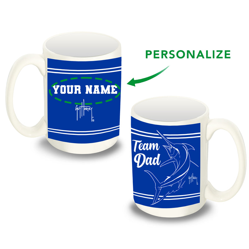 Custom Team Dad Coffee Mug View 1