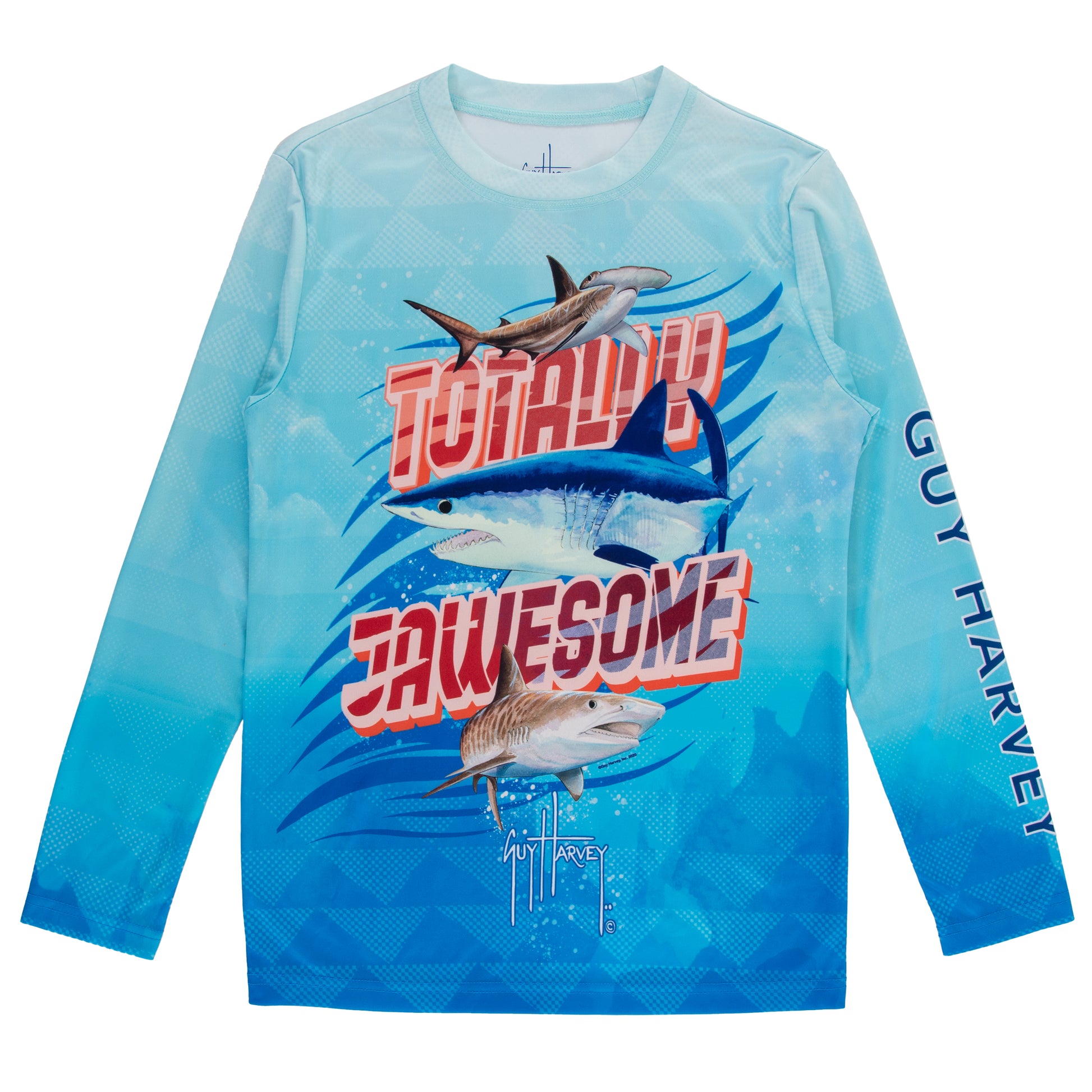 Kids Totally Jawsome Sun Protection Top View 1
