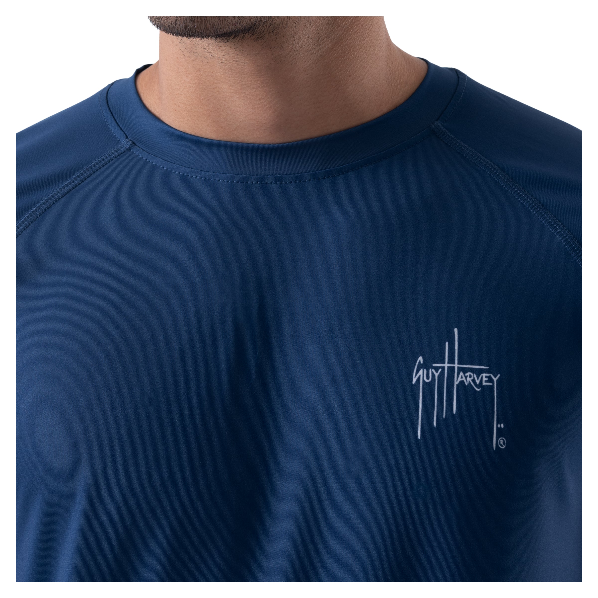 Men's On The Hunt Performance Raglan Sun Protection Top View 5