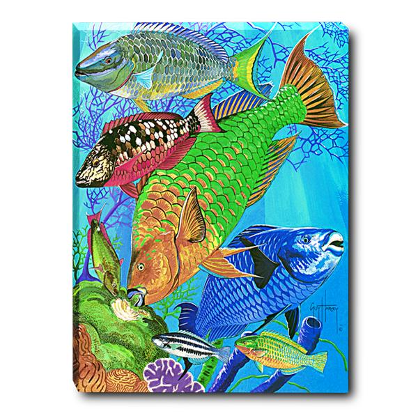 PARROT REEF SMALL CANVAS ART View 1