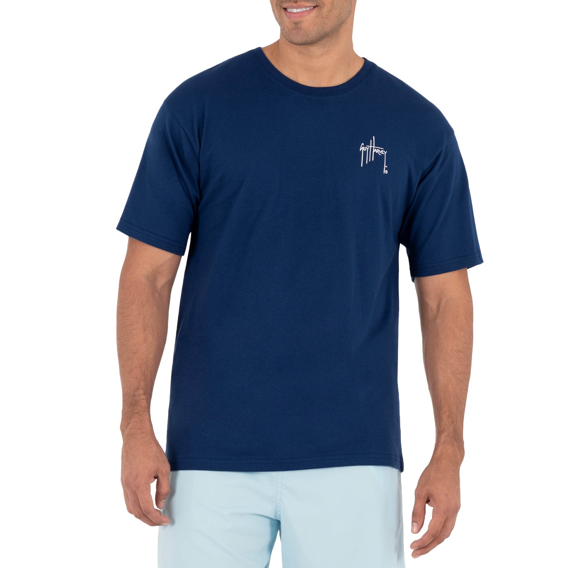 Men's Offshore Haul Tuna Short Sleeve Navy T-Shirt – Guy Harvey