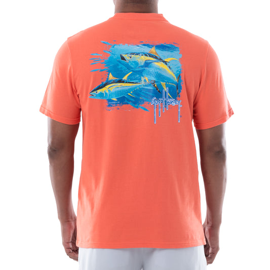 Men's Tuna Splash Short Sleeve Crew Neck Pocket T-Shirt View 1