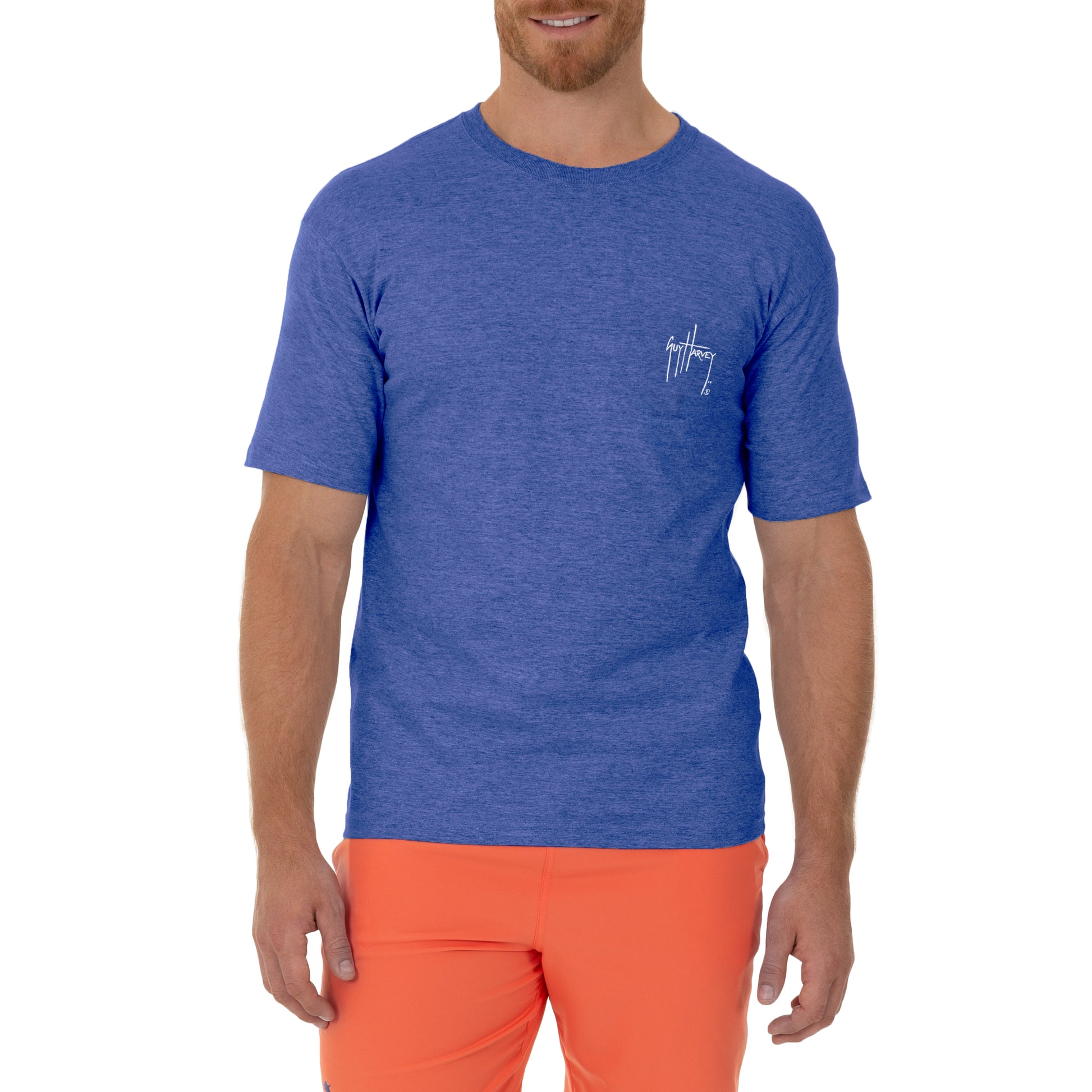 Men's Inshore Catch Redfish Short Sleeve Royal T-Shirt View 2